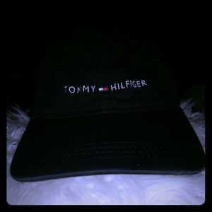 Black Tommy Hilfiger Logo Baseball Cap UNISEX